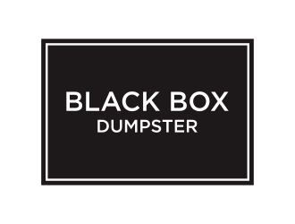 Black Box Dumpster logo design by mukleyRx