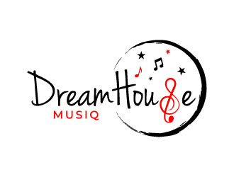 DreamHouse Musiq logo design by MonkDesign