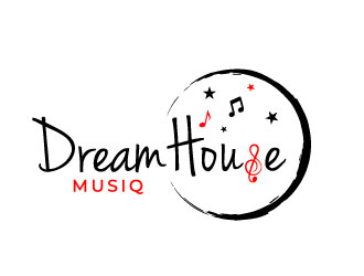 DreamHouse Musiq logo design by MonkDesign