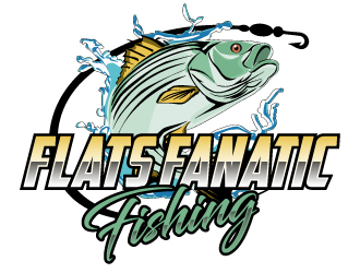 Flats Fanatic Fishing  logo design by ElonStark
