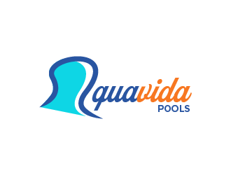 AquaVida Pools logo design by czars
