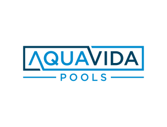 AquaVida Pools logo design by icha_icha