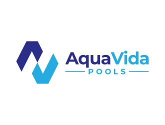 AquaVida Pools logo design by falah 7097