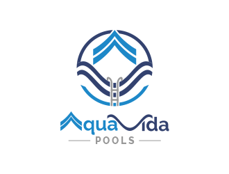 AquaVida Pools logo design by odis