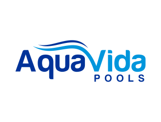 AquaVida Pools logo design by creator_studios