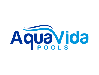 AquaVida Pools logo design by creator_studios