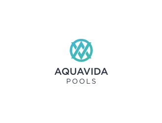 AquaVida Pools logo design by Susanti