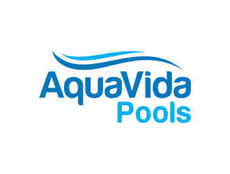 AquaVida Pools logo design by funsdesigns