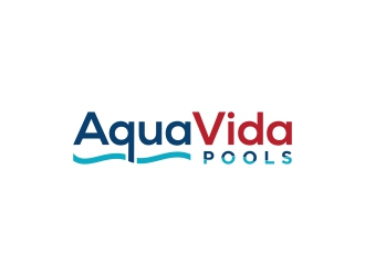 AquaVida Pools logo design by KaySa