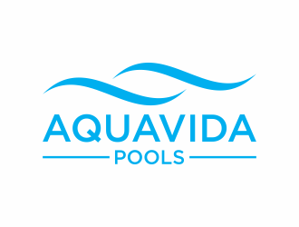 AquaVida Pools logo design by hopee