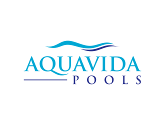 AquaVida Pools logo design by GassPoll