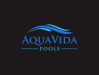 AquaVida Pools logo design by kaylee