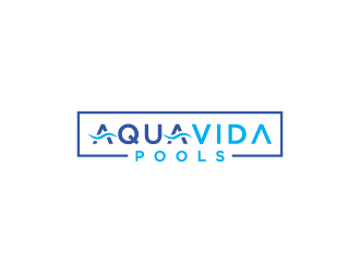 AquaVida Pools logo design by wongndeso