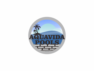 AquaVida Pools logo design by ncep