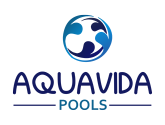 AquaVida Pools logo design by manu.kollam