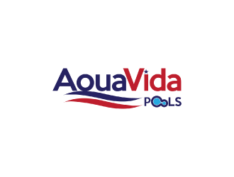 AquaVida Pools logo design by nona