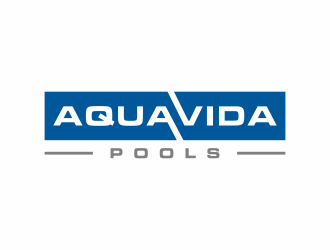 AquaVida Pools logo design by ozenkgraphic