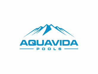AquaVida Pools logo design by santrie