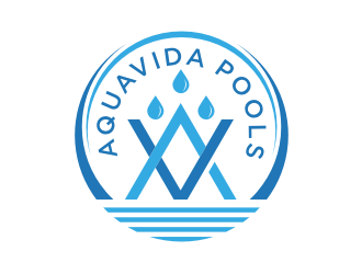 AquaVida Pools logo design by nurul_rizkon