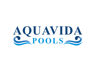 AquaVida Pools logo design by ndndn