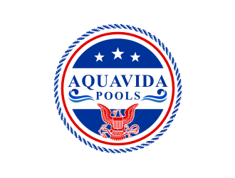 AquaVida Pools logo design by ndndn