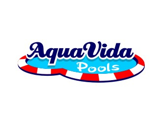 AquaVida Pools logo design by sengkuni08
