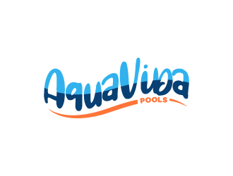 AquaVida Pools logo design by WRDY