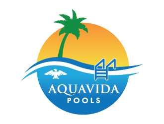 AquaVida Pools logo design by thebutcher