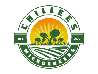 ChilLees Microgreens logo design by drifelm