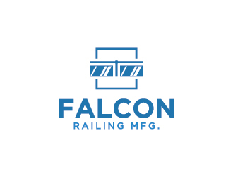 Falcon Railing Mfg. logo design by Fear