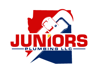 Juniors Plumbing LLC logo design by ElonStark