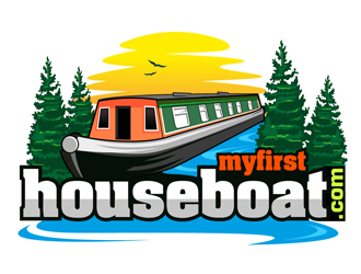 myfirsthouseboat.com logo design by DreamLogoDesign