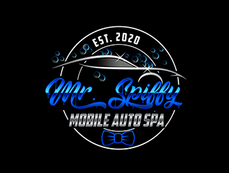 Mr. Spiffy Mobile Auto Spa logo design by 3Dlogos