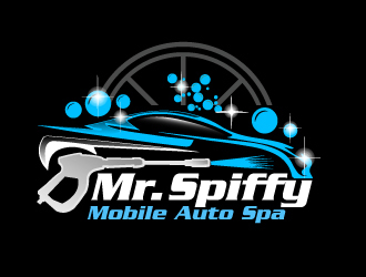 Mr. Spiffy Mobile Auto Spa logo design by ElonStark