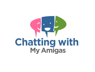 Chatting with My Amigas logo design by M J