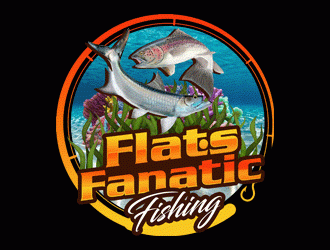Flats Fanatic Fishing  logo design by Bananalicious