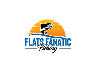 Flats Fanatic Fishing  logo design by Creativeminds