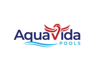 AquaVida Pools logo design by iamjason