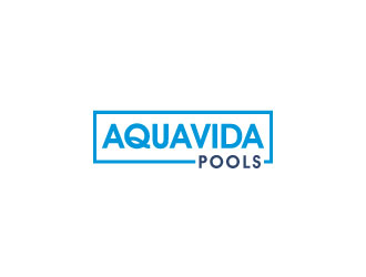 AquaVida Pools logo design by zinnia