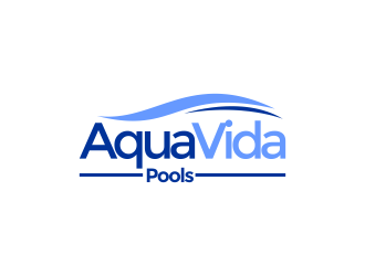 AquaVida Pools logo design by IrvanB