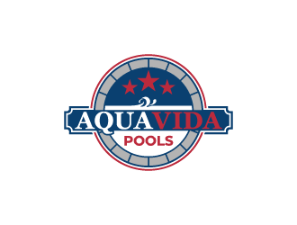 AquaVida Pools logo design by fastsev