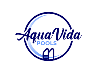 AquaVida Pools logo design by IrvanB
