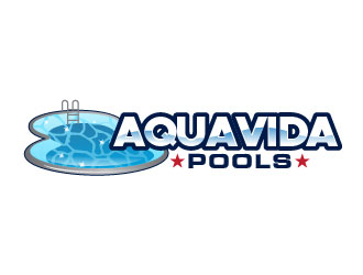 AquaVida Pools logo design by usef44