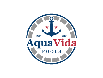 AquaVida Pools logo design by fastsev