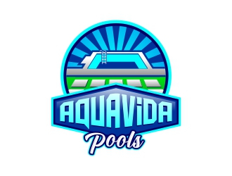 AquaVida Pools logo design by totoy07