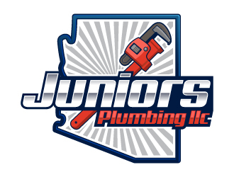 Juniors Plumbing LLC logo design by LucidSketch