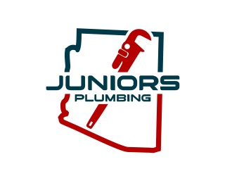 Juniors Plumbing LLC logo design by serprimero
