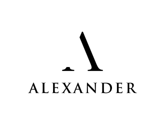 Alexander logo design by GassPoll