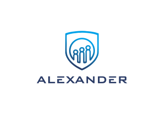 Alexander logo design by M J