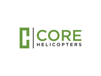 Core Helicopters logo design by GassPoll